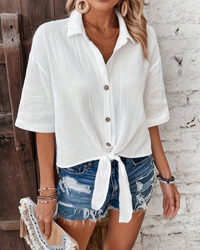 CLEO - RELAXED BUTTON UP SHIRT