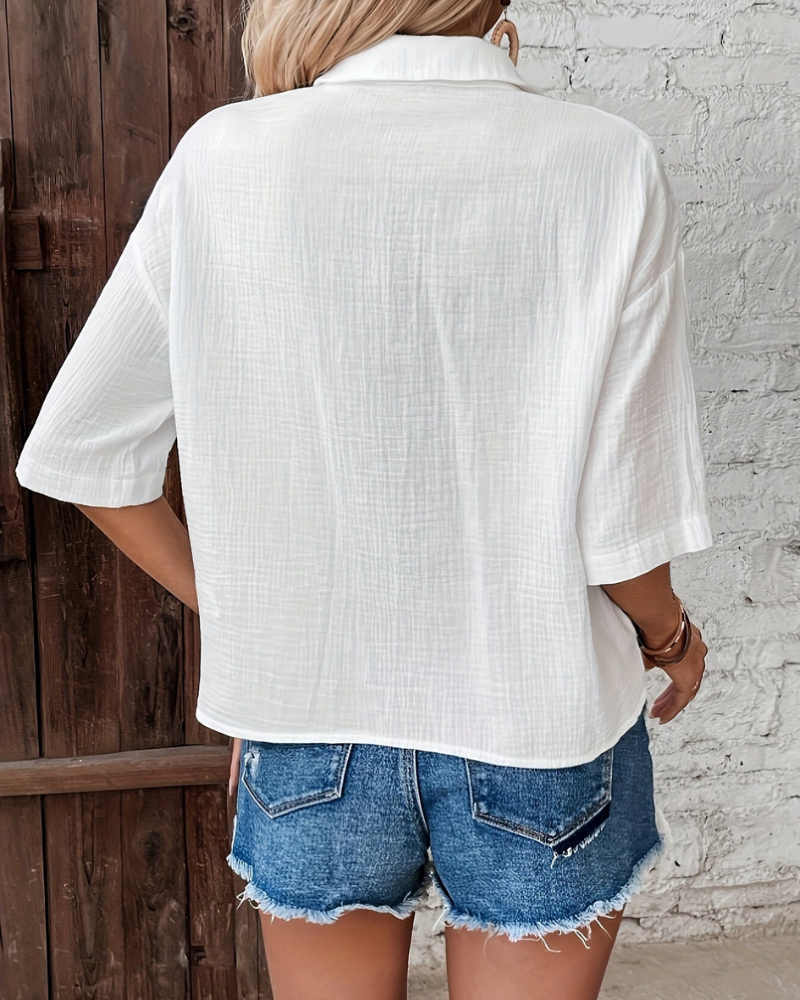 CLEO - RELAXED BUTTON UP SHIRT