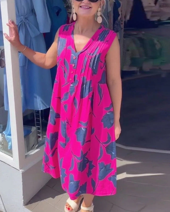 BAROMIA - SLEEVELESS PRINTED DRESS