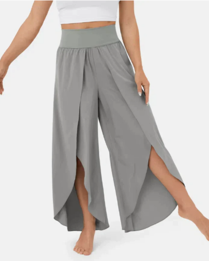 JELA - SPLIT WIDE LEG PALAZZO PANTS