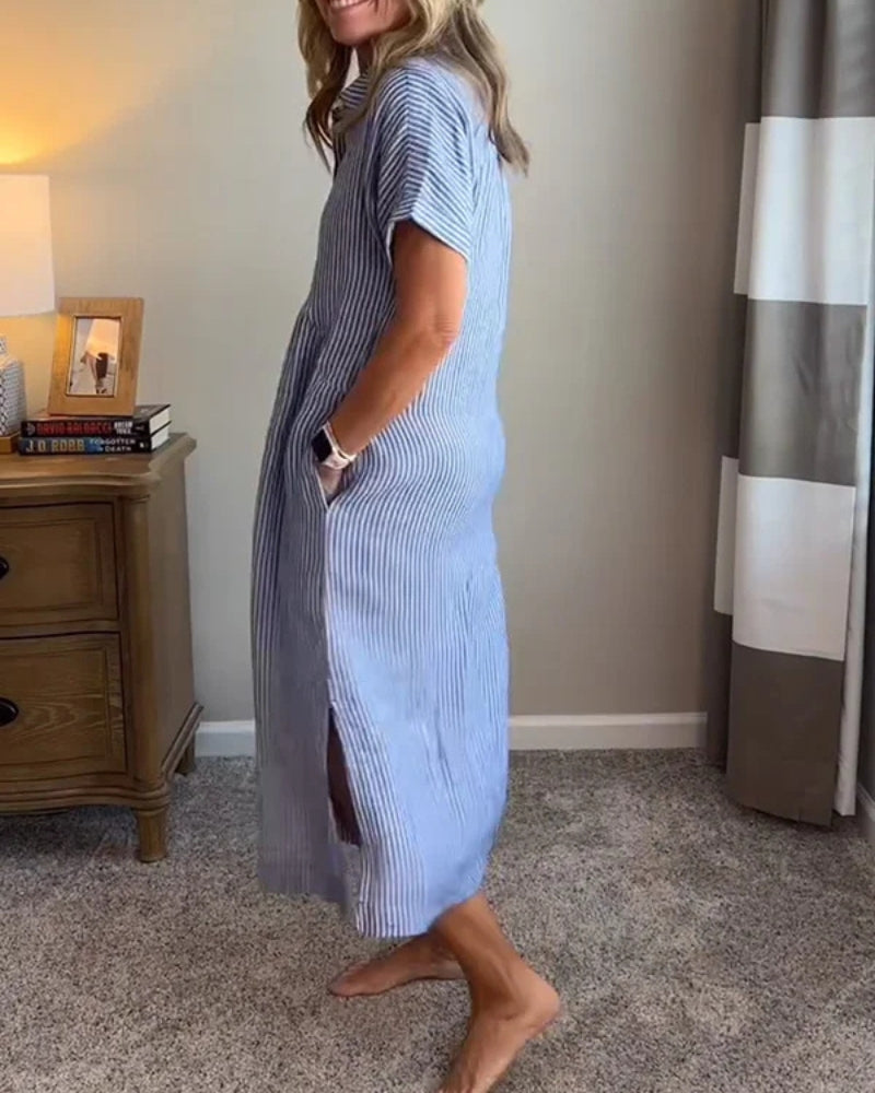 ANOREA - STYLISH STRIPED DRESS