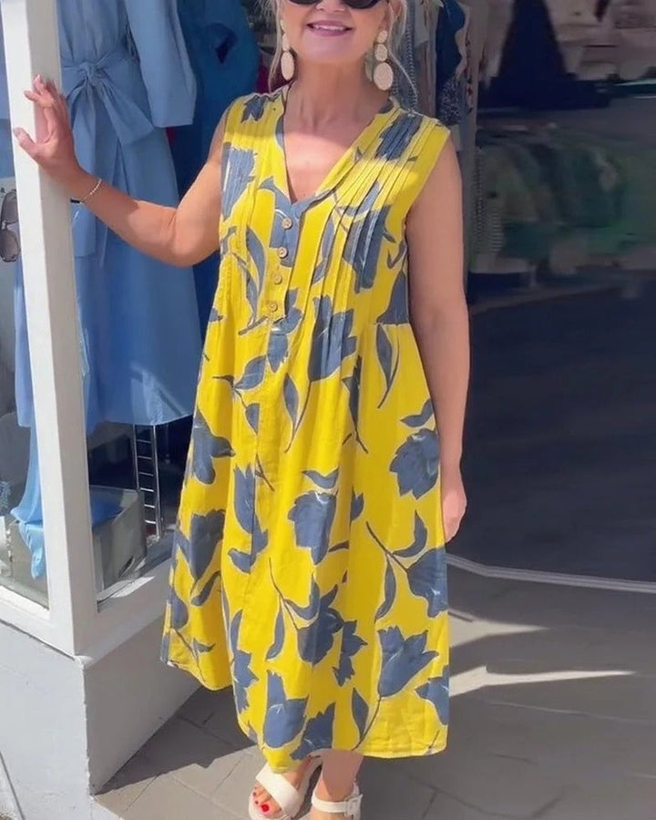 BAROMIA - SLEEVELESS PRINTED DRESS