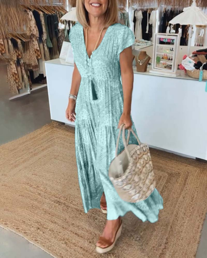 CORNA - Stylish V-neck dress