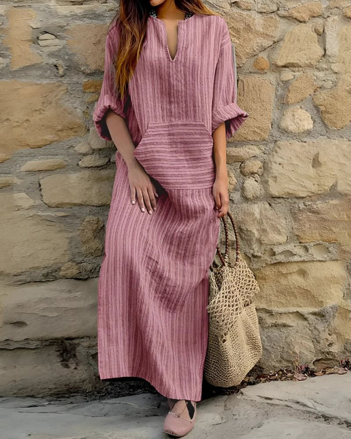 ODILE - COTTON LINEN DRESS