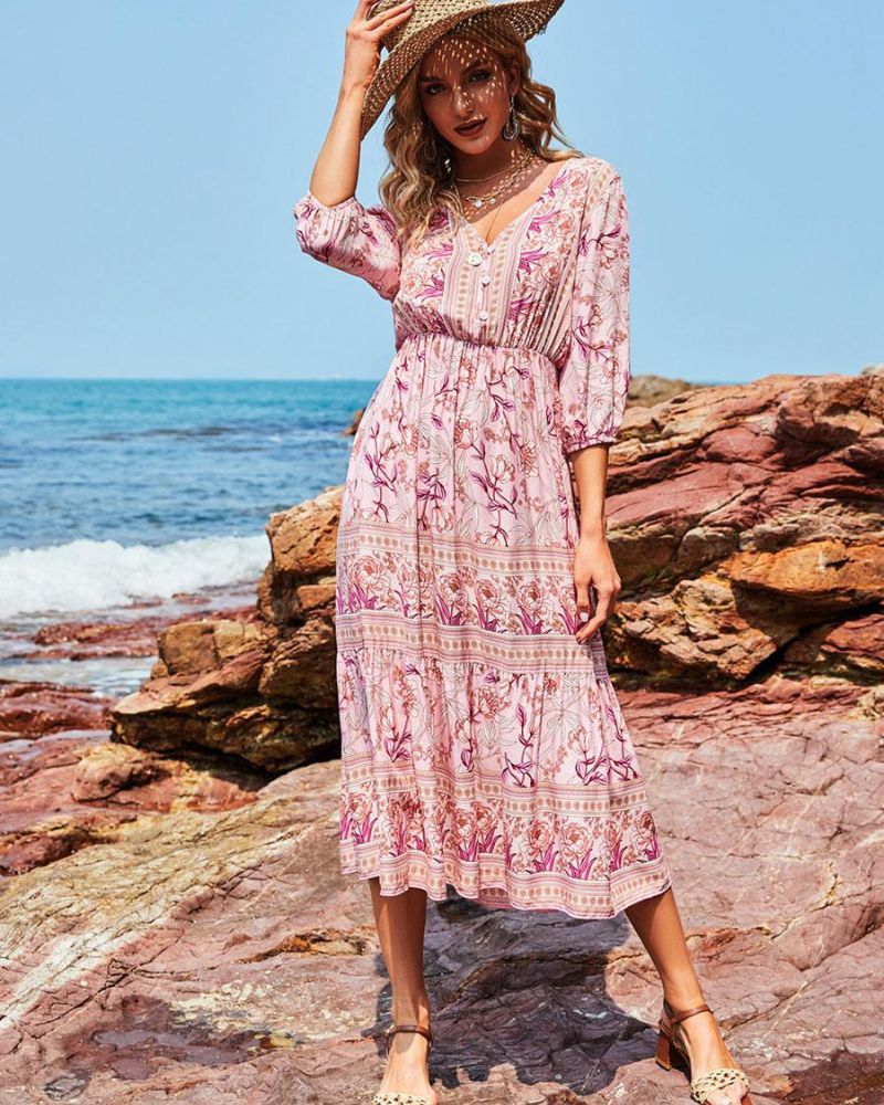 LIANA - FLORAL BOHO DRESS