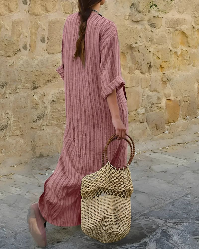 ODILE - COTTON LINEN DRESS