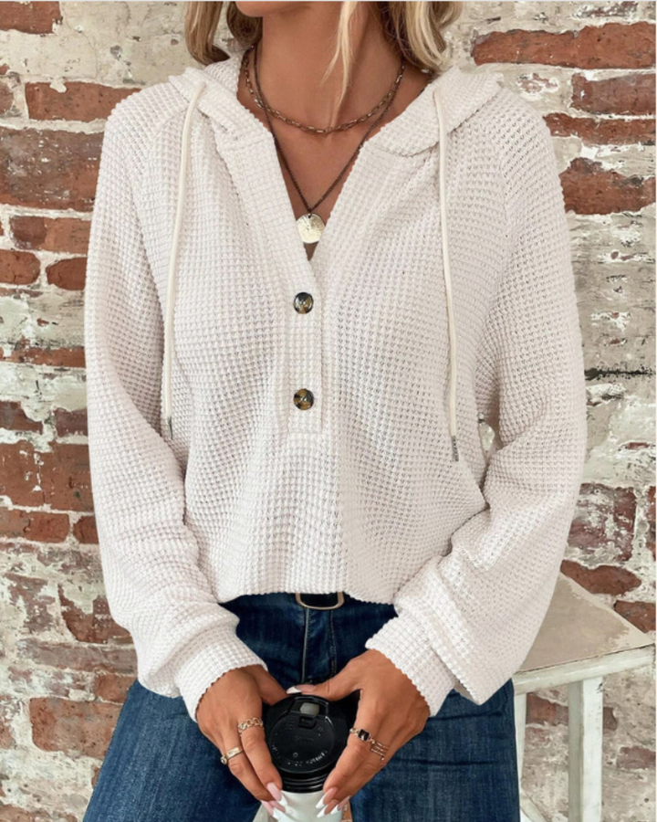 SAMARO - WAFFLE KNIT PULLOVER