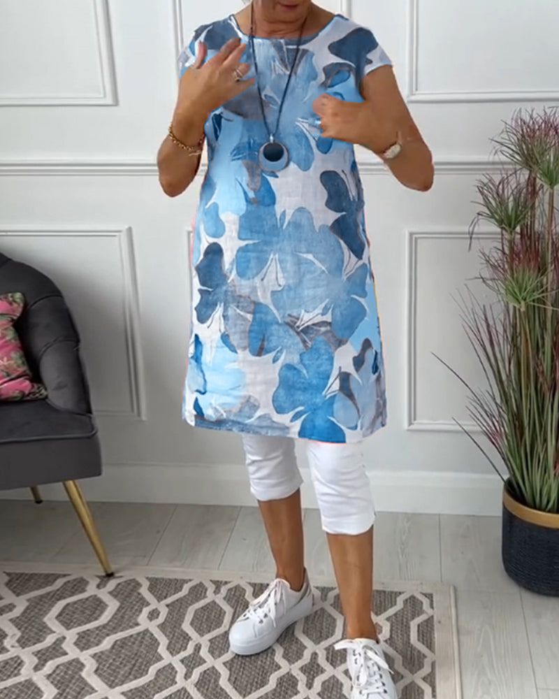 SVEA - CASUAL LONG FLORAL TOP