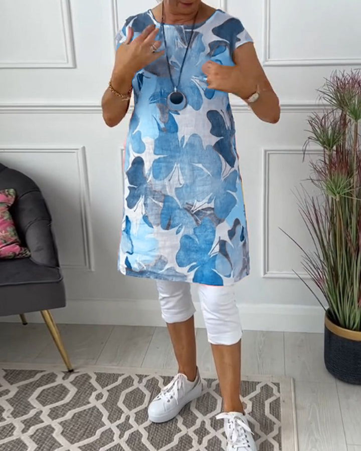 SVEA - CASUAL LONG FLORAL TOP