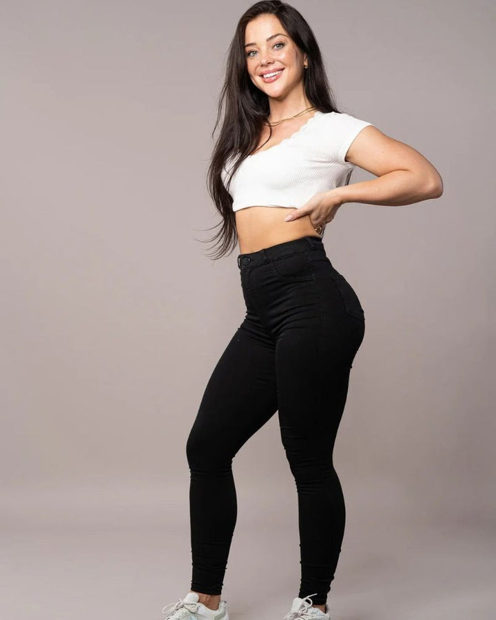 NADINE - HIGH WAIST CURVE JEANS