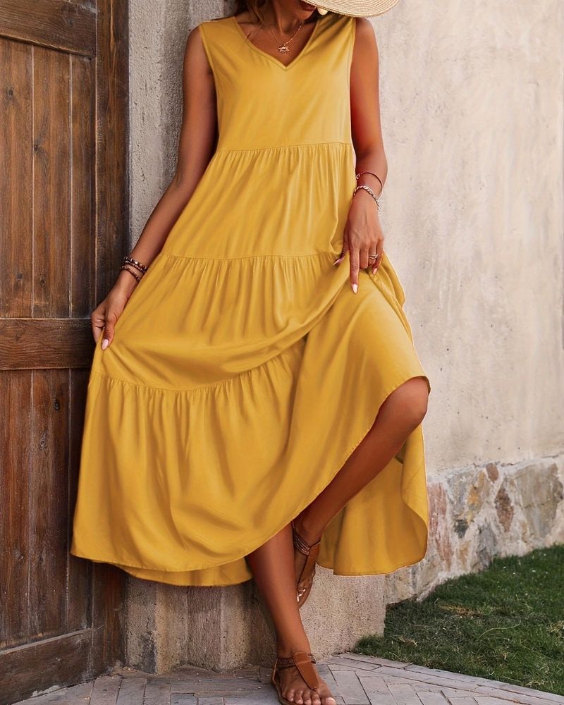 IVY - ELEGANT V-NECK DRESS