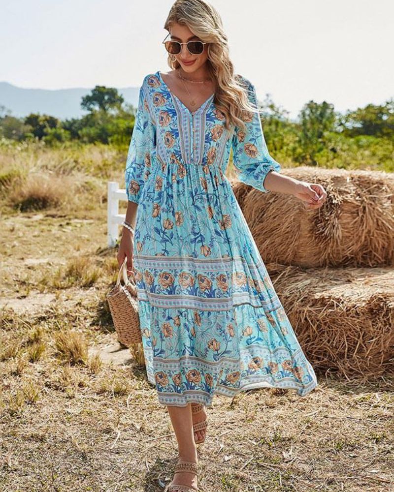 LIANA - FLORAL BOHO DRESS