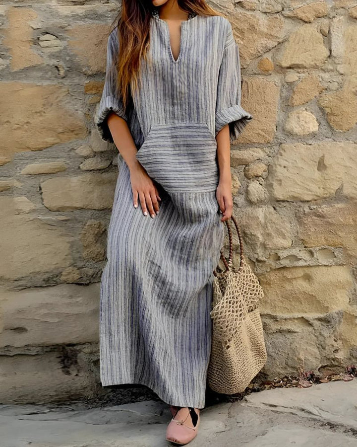 ODILE - COTTON LINEN DRESS
