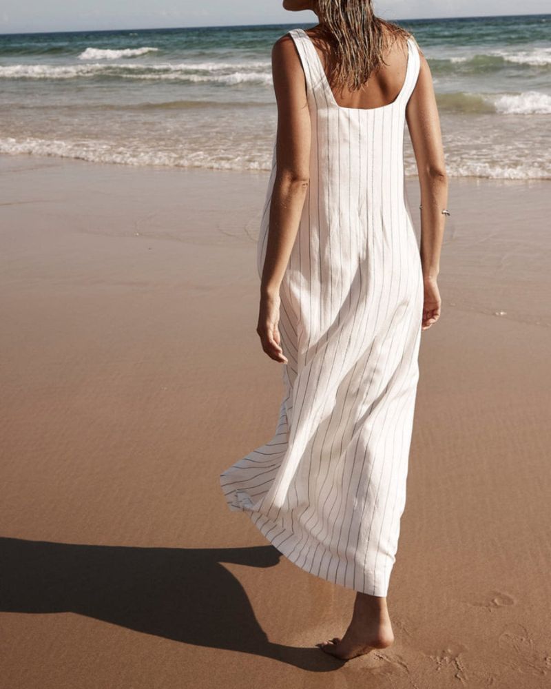 ELINA - ELEGANT STRIPPED DRESS