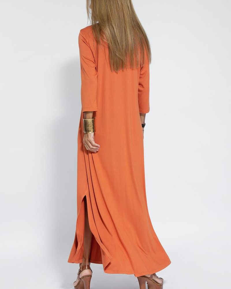 AURATY - Casual V-neck Comfortable Dress