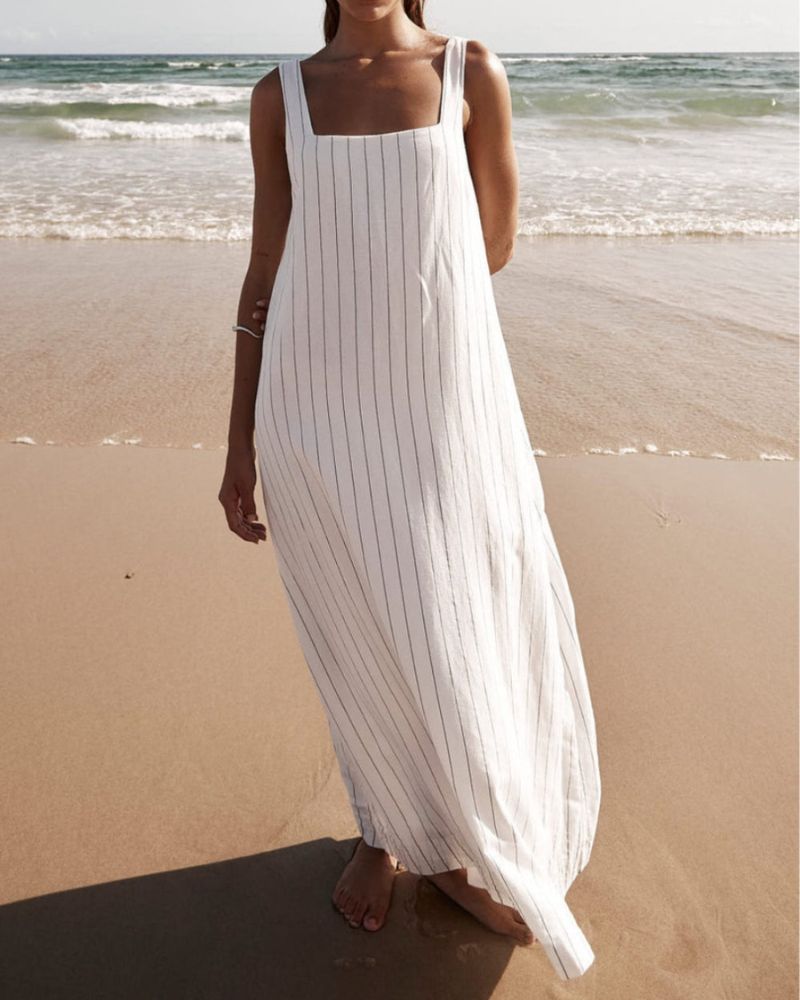 ELINA - ELEGANT STRIPPED DRESS