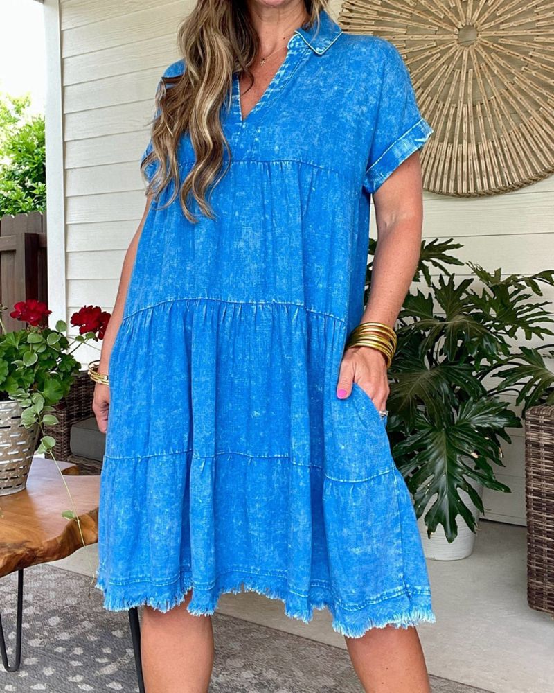 SALARI - Vintage Washed Denim Dress
