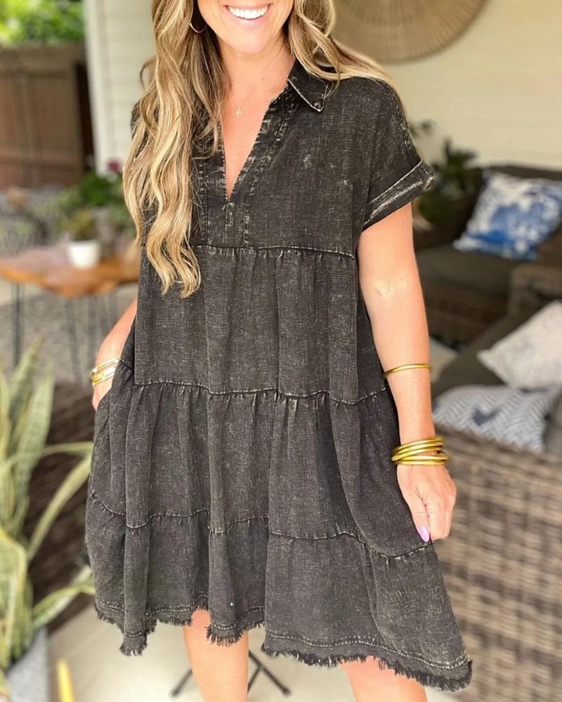 SALARI - Vintage Washed Denim Dress