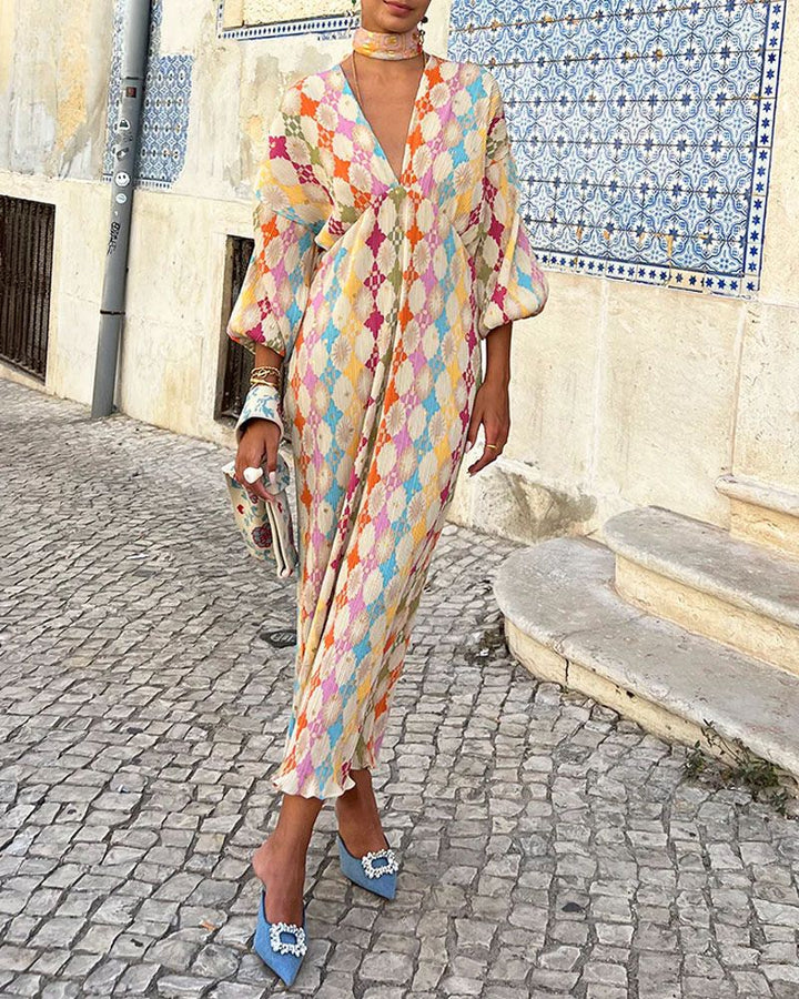 ADELA - Colorful maxi dress