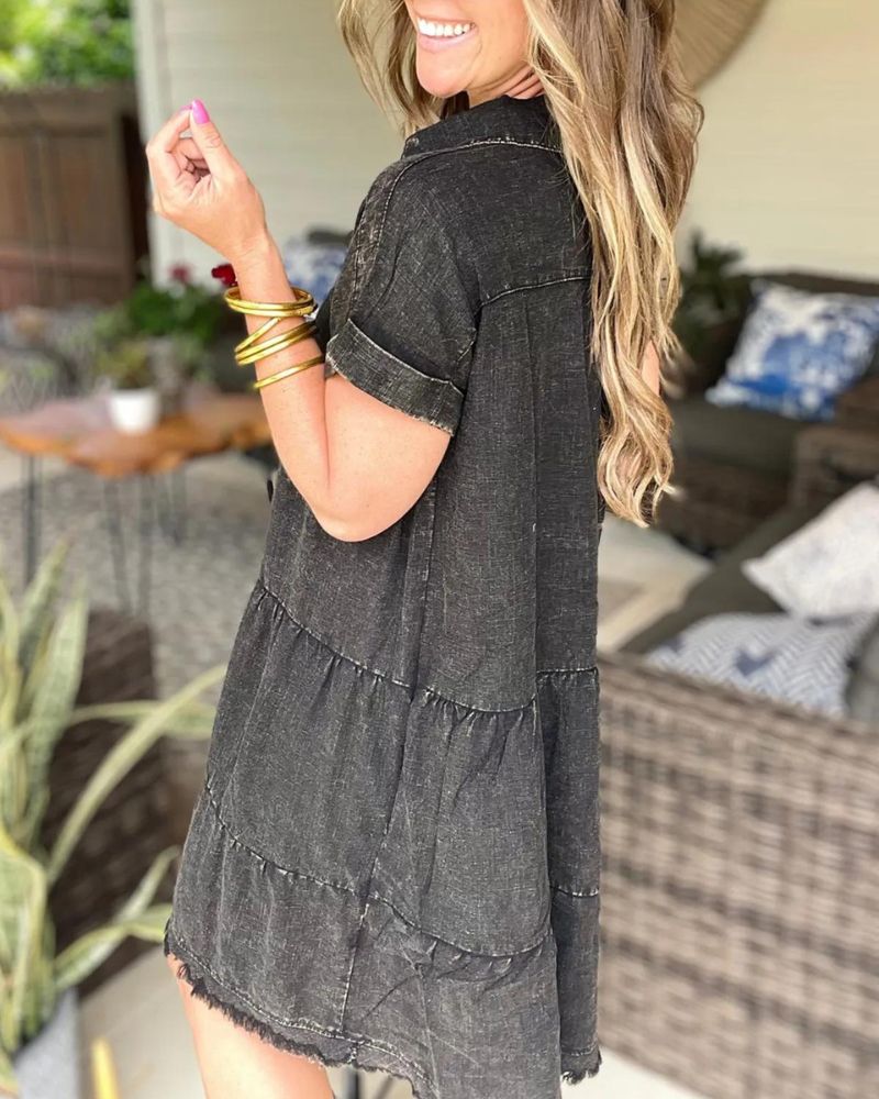 SALARI - Vintage Washed Denim Dress