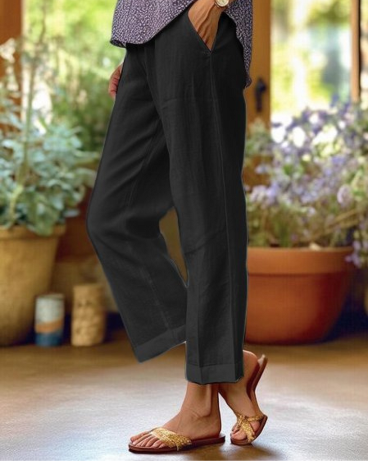 ADARA - ELEGANT LINEN AND COTTON PANTS