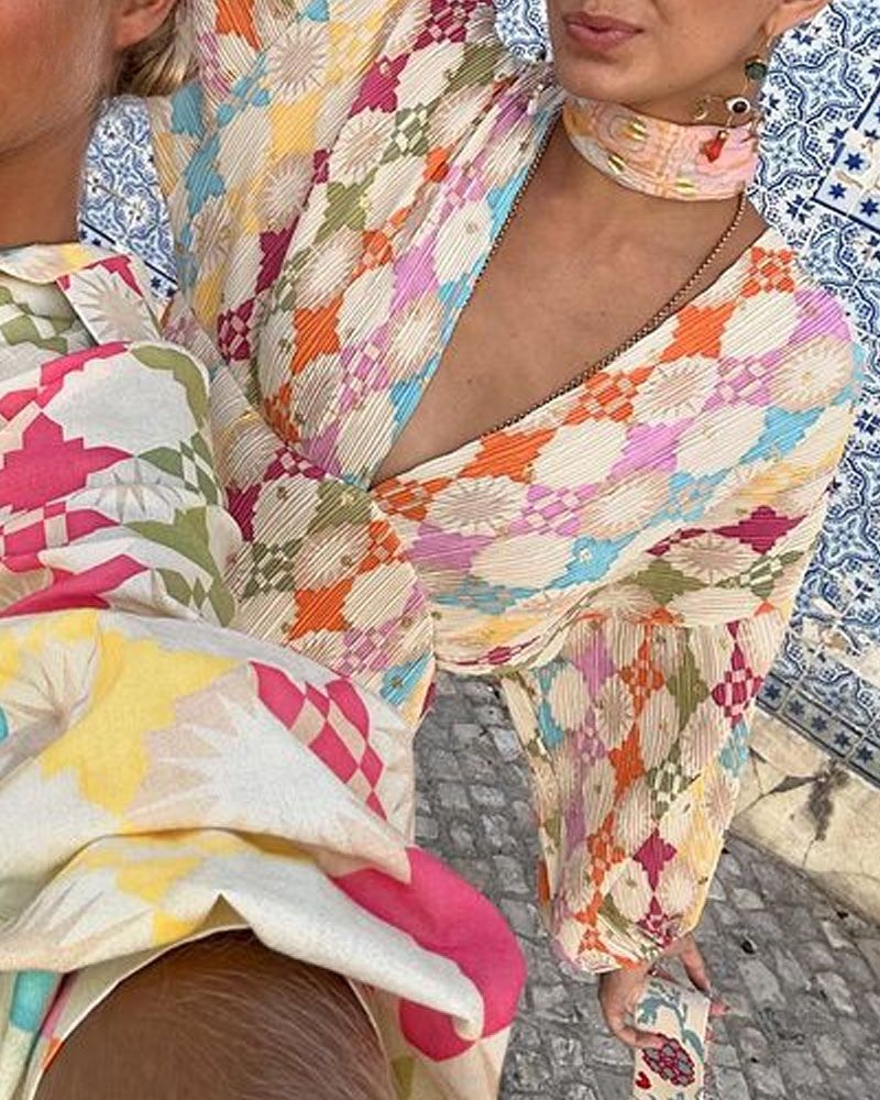 ADELA - Colorful maxi dress