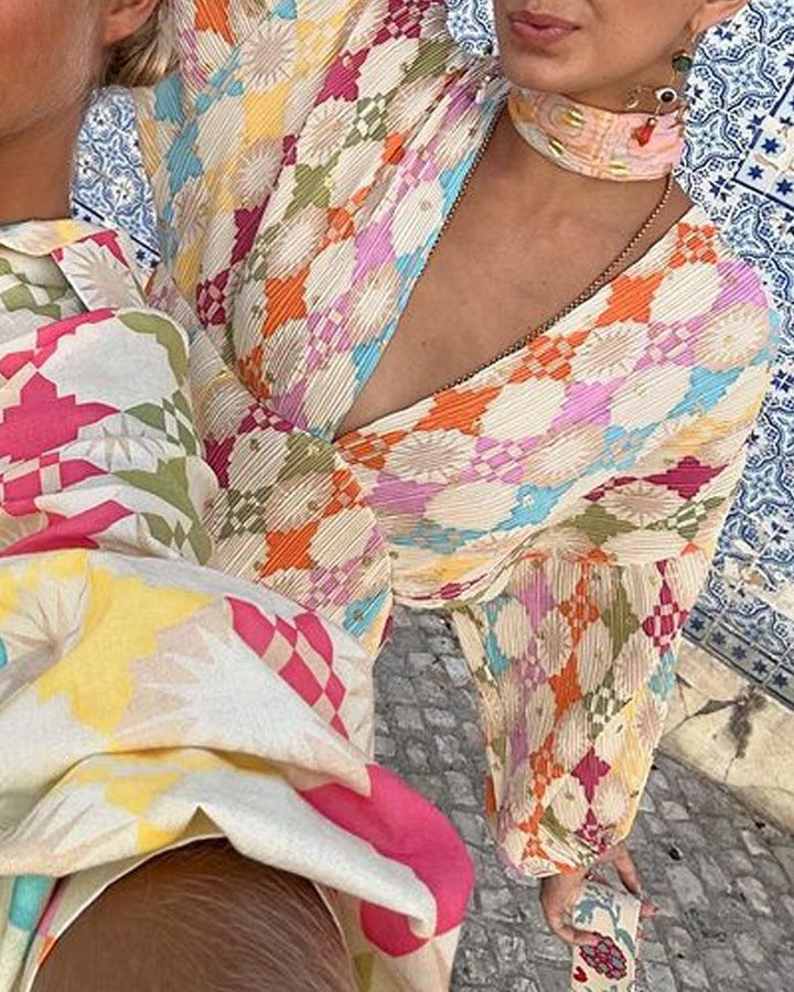 ADELA - Colorful maxi dress