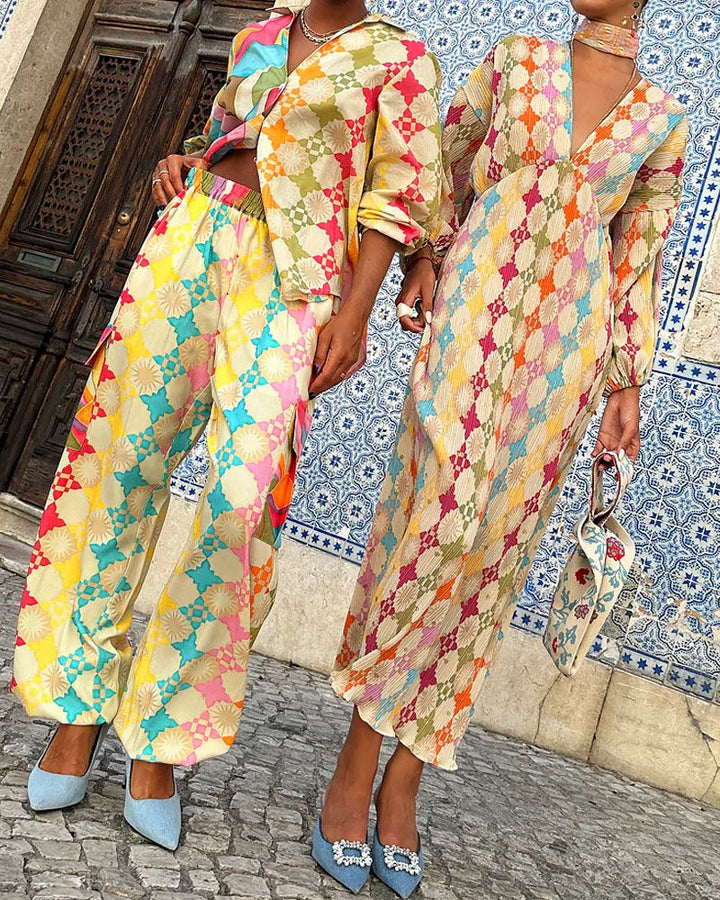ADELA - Colorful maxi dress