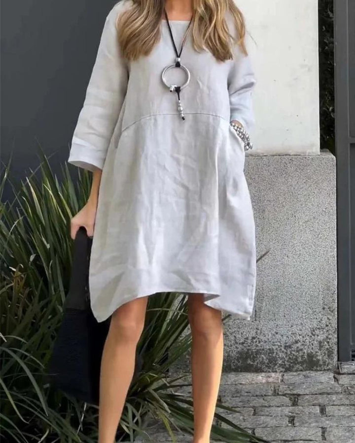 SAURI - Casual solid color dress