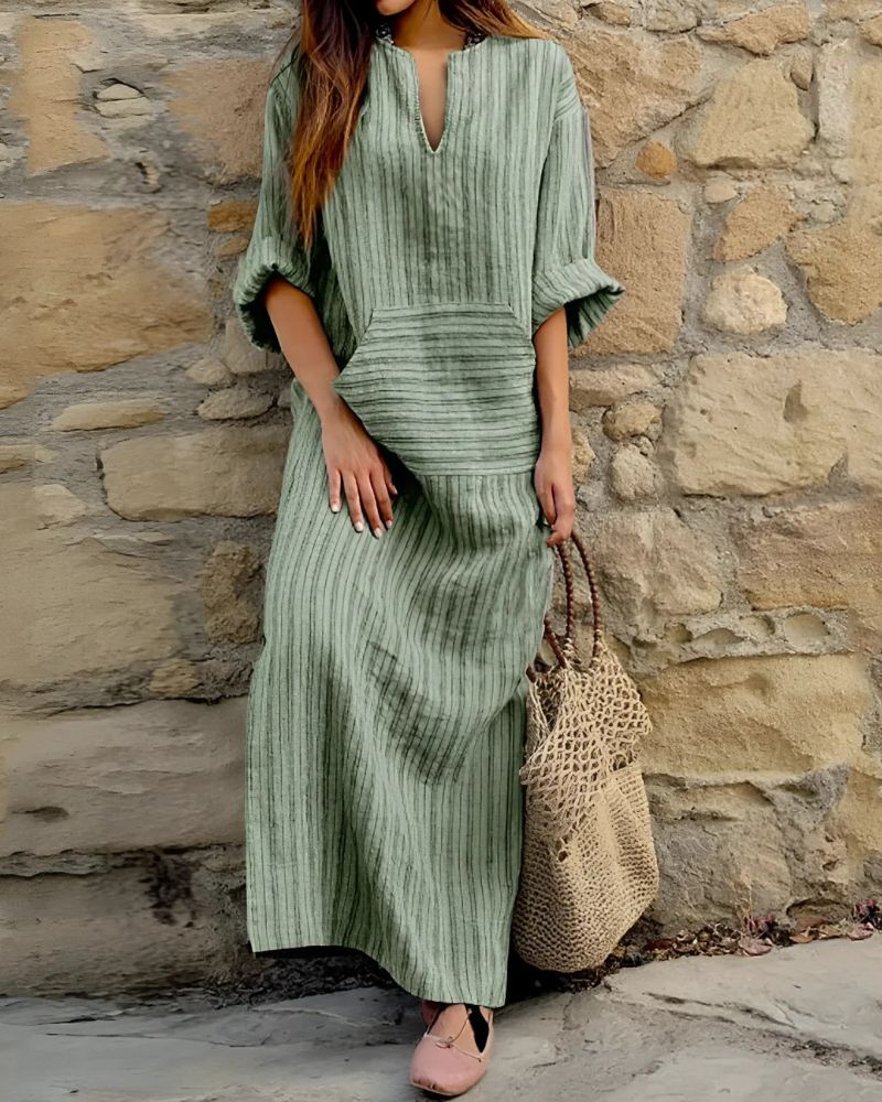 ODILE - COTTON LINEN DRESS