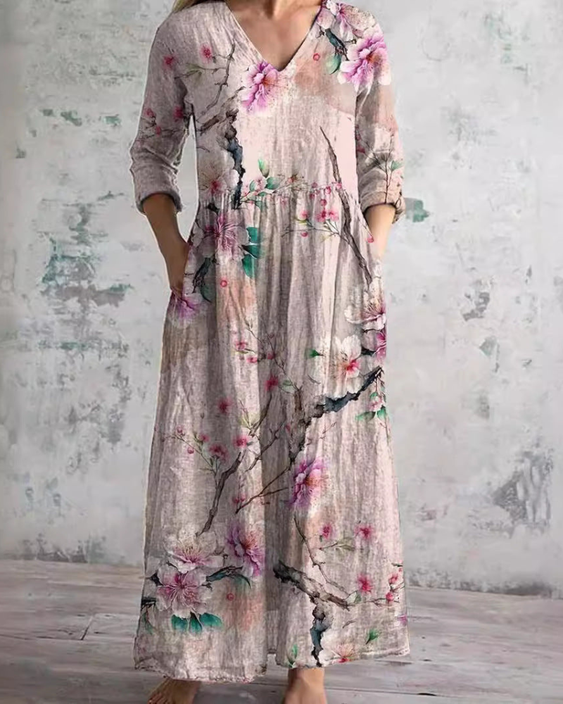 KHAREN - FLORAL GRACE DRESS