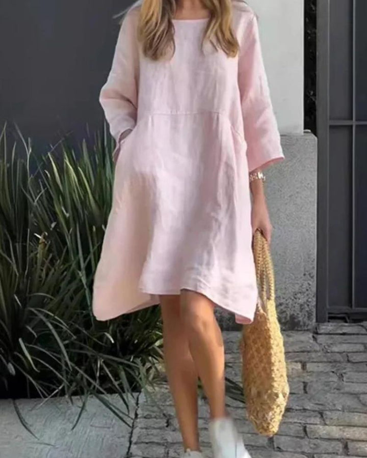 SAURI - Casual solid color dress