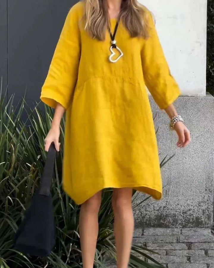 SAURI - Casual solid color dress
