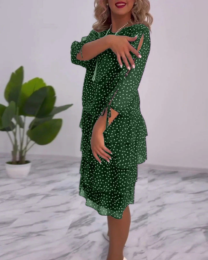 LANE - POLKA DOT MIDI DRESS