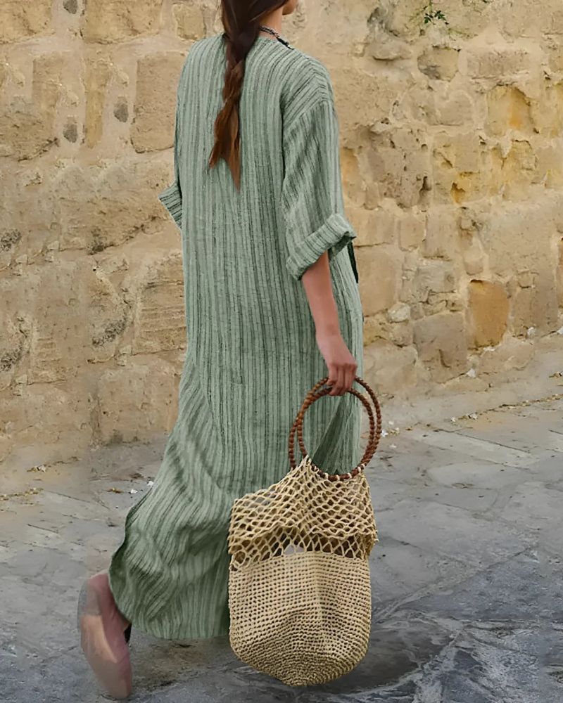 ODILE - COTTON LINEN DRESS