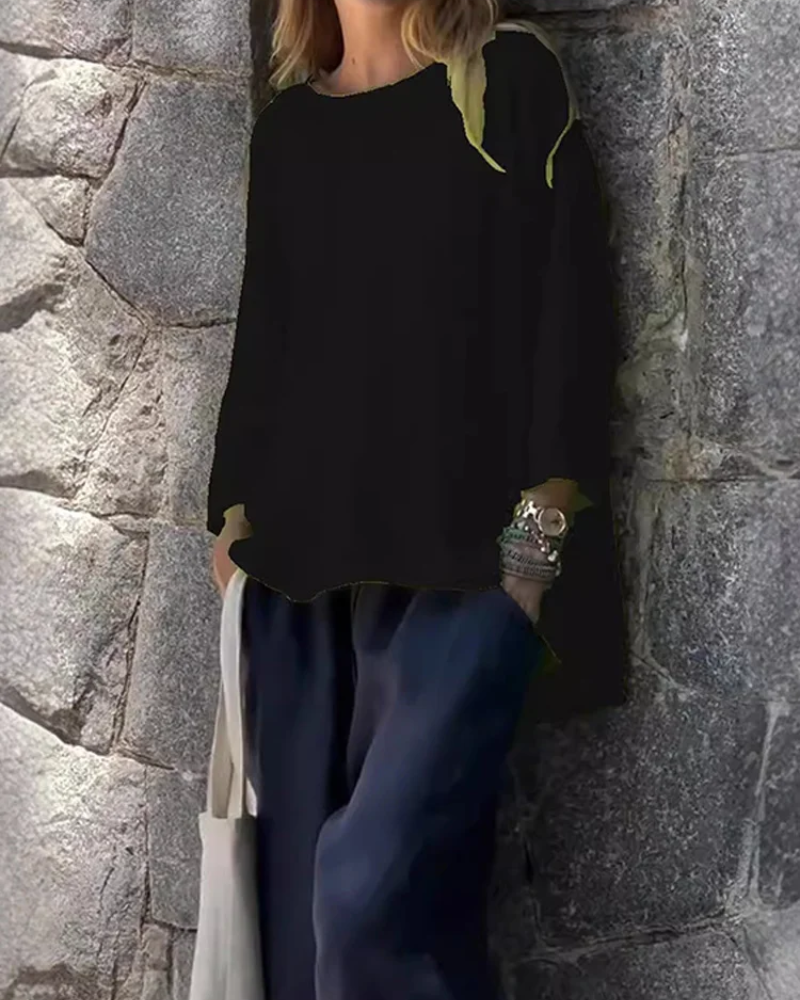 MEDANA - Cotton and linen long sleeve shirt