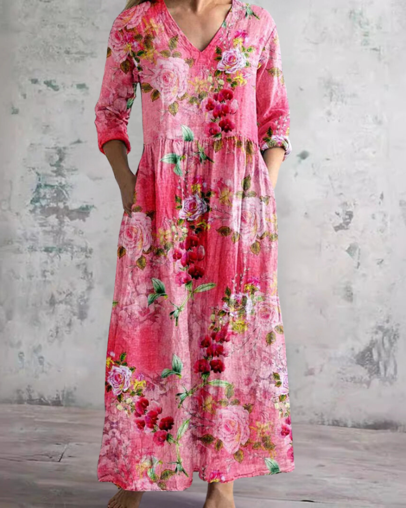 KHAREN - FLORAL GRACE DRESS