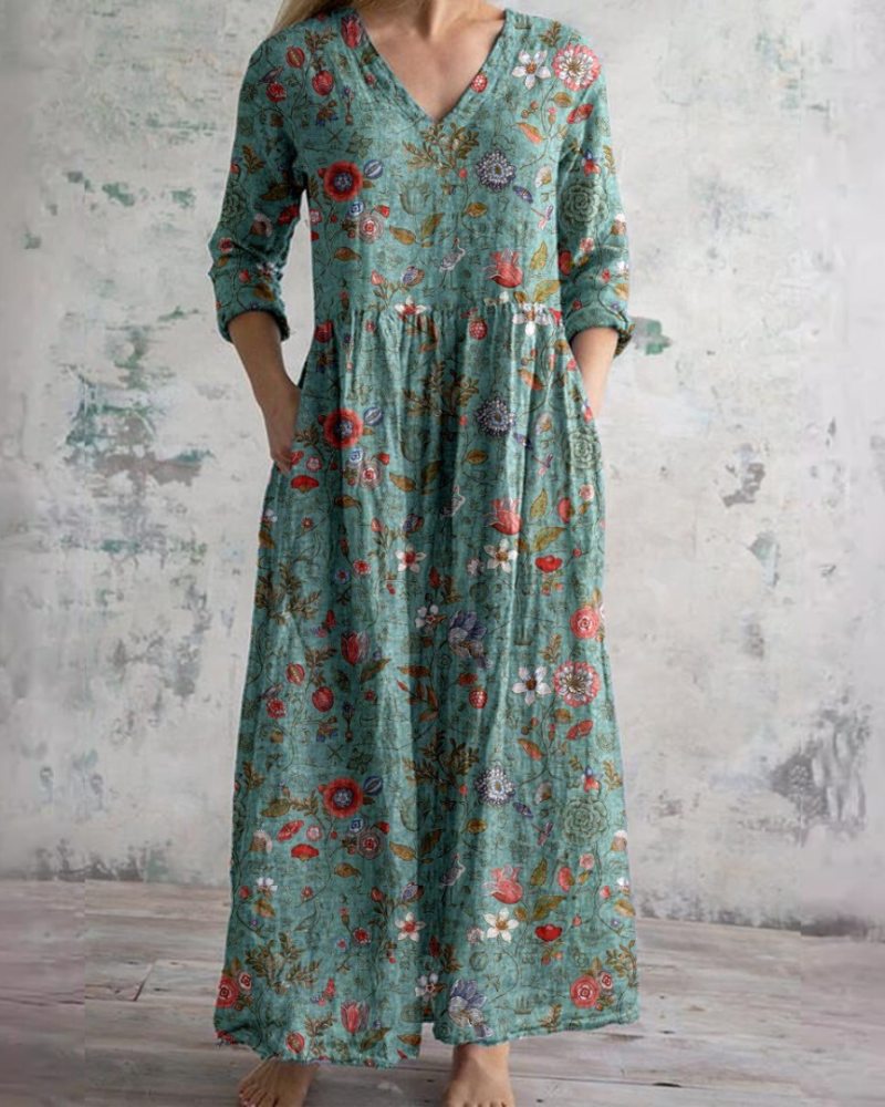 KHAREN - FLORAL GRACE DRESS
