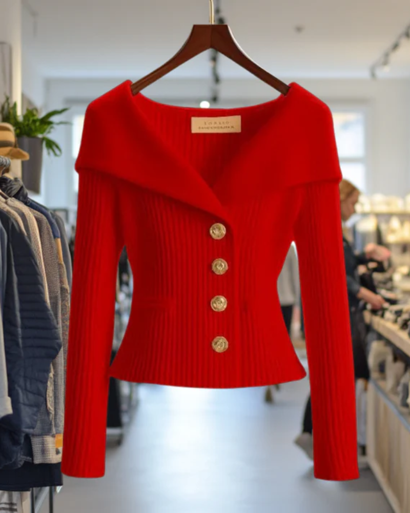 ELASE - Luxurious Knit Cardigan