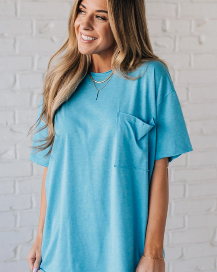 AIMEA - Raw Edge Boxy Tee